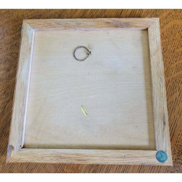 1983 HIMARK Saltera Wall Hanging Trivet - Ceramic Art Tile & Wood - Picture 6 of 6